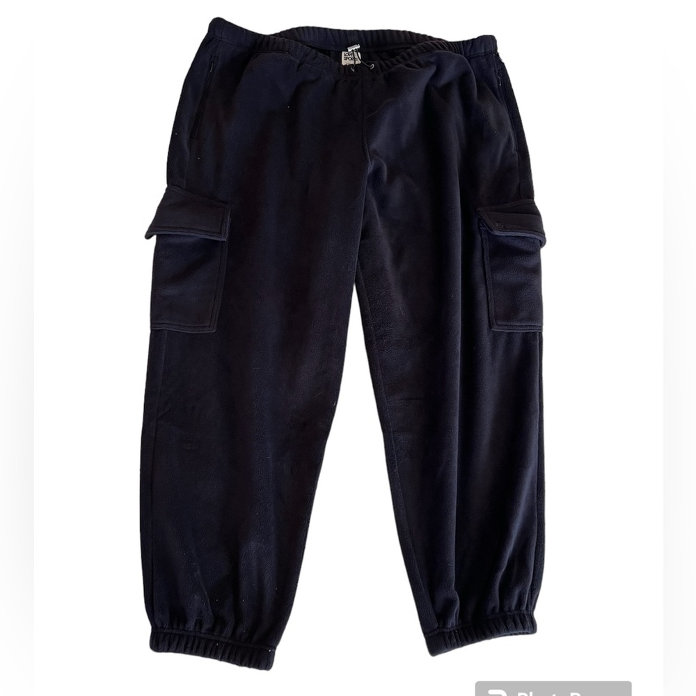 Love&sports black micro fleece cargo pants 22 nwt